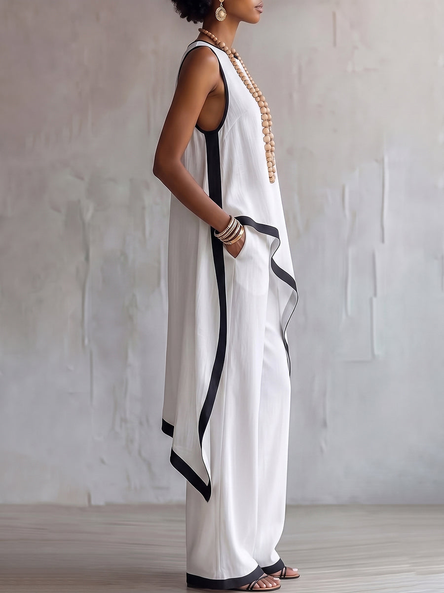 Boho-chic Breathable Cotton-linen Matching Sets