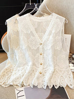 Bohemian Embroidered Sleeveless Top