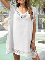 Vibrant Thin Knit Cover-Up Tunic