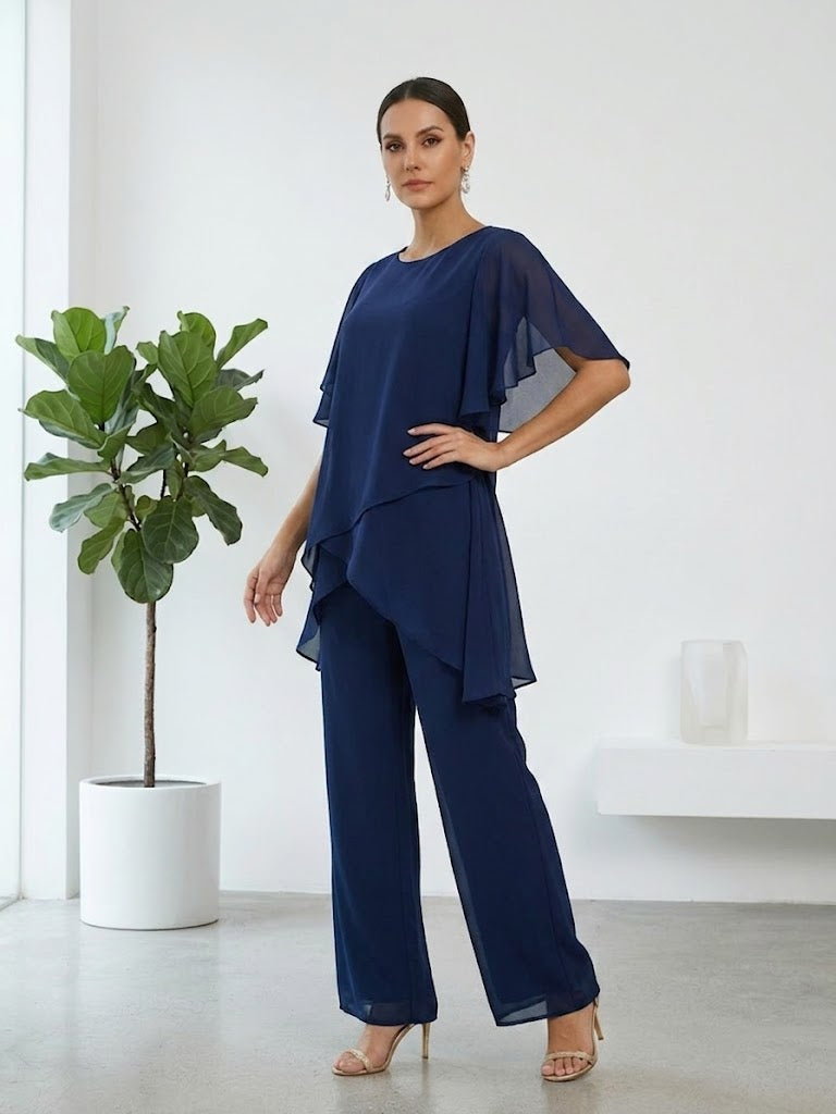 Loose, Cozy, Flowing Chiffon Set
