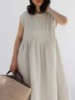 Loose-fitting, Casual Linen-cotton Maxi Dress