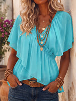 Vintage Art Comfortable Summer Fabrics Casual Shirt